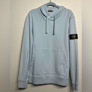 Stone Island Hooded Sweat - Sky Blue - XL. Never worn.
